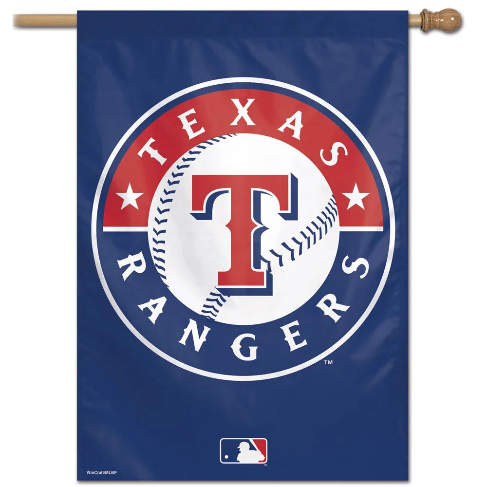 28"x40" Texas Rangers House Flag; Polyester