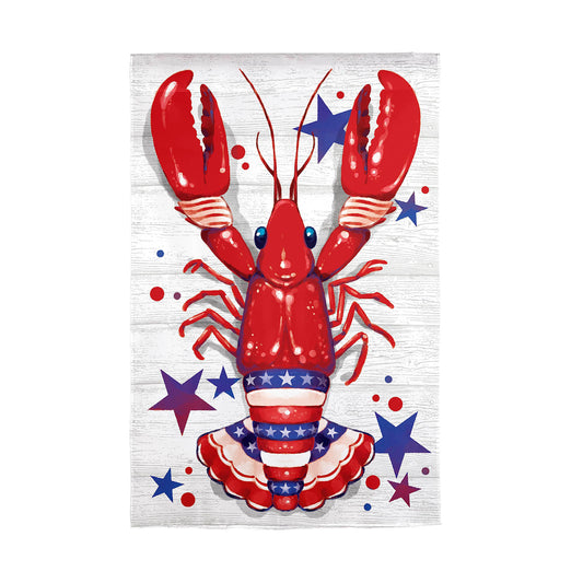 Patriotic Crawfish House Flag