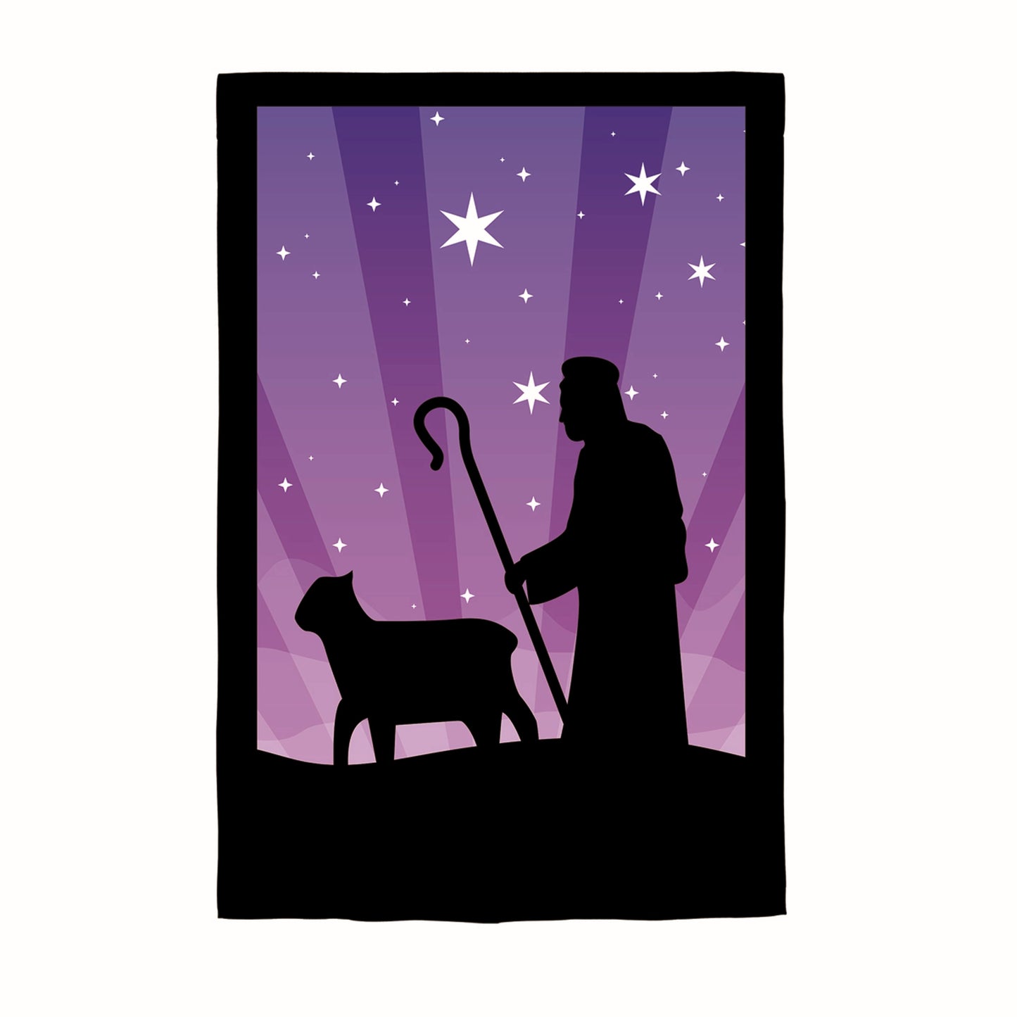 Nativity Printed Lustre House Flag