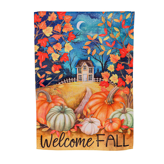 Alive in Fall Printed Suede House Flag; Polyester 29"x43"