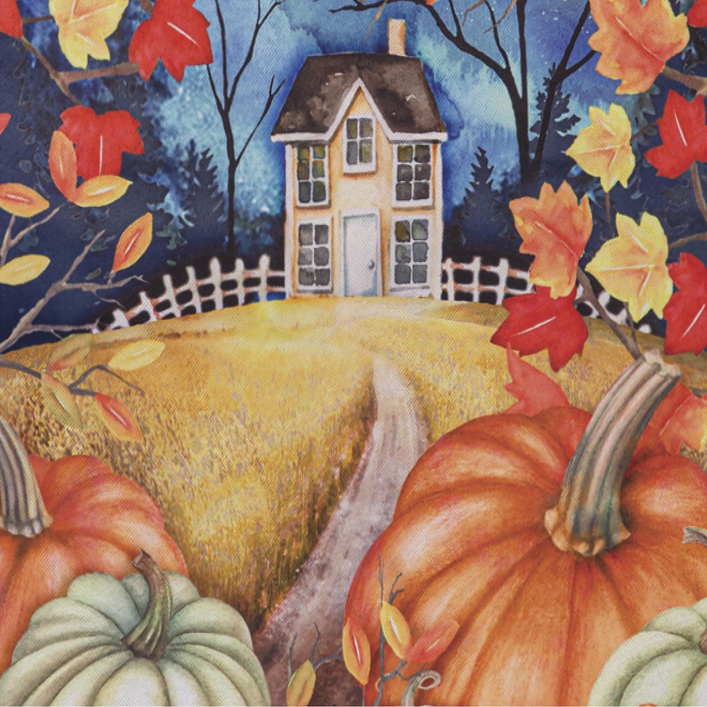 Alive in Fall Printed Suede House Flag; Polyester 29"x43"