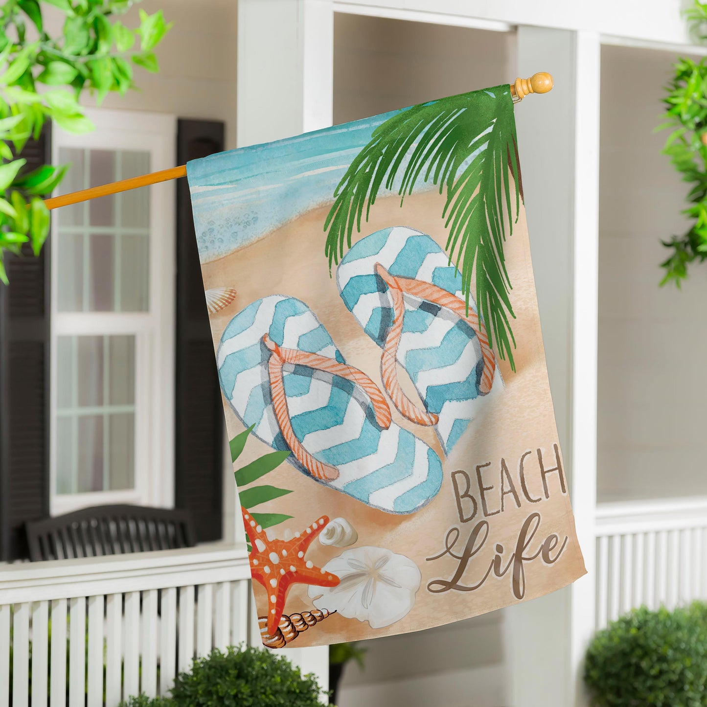 Flip Flop Life House Flag