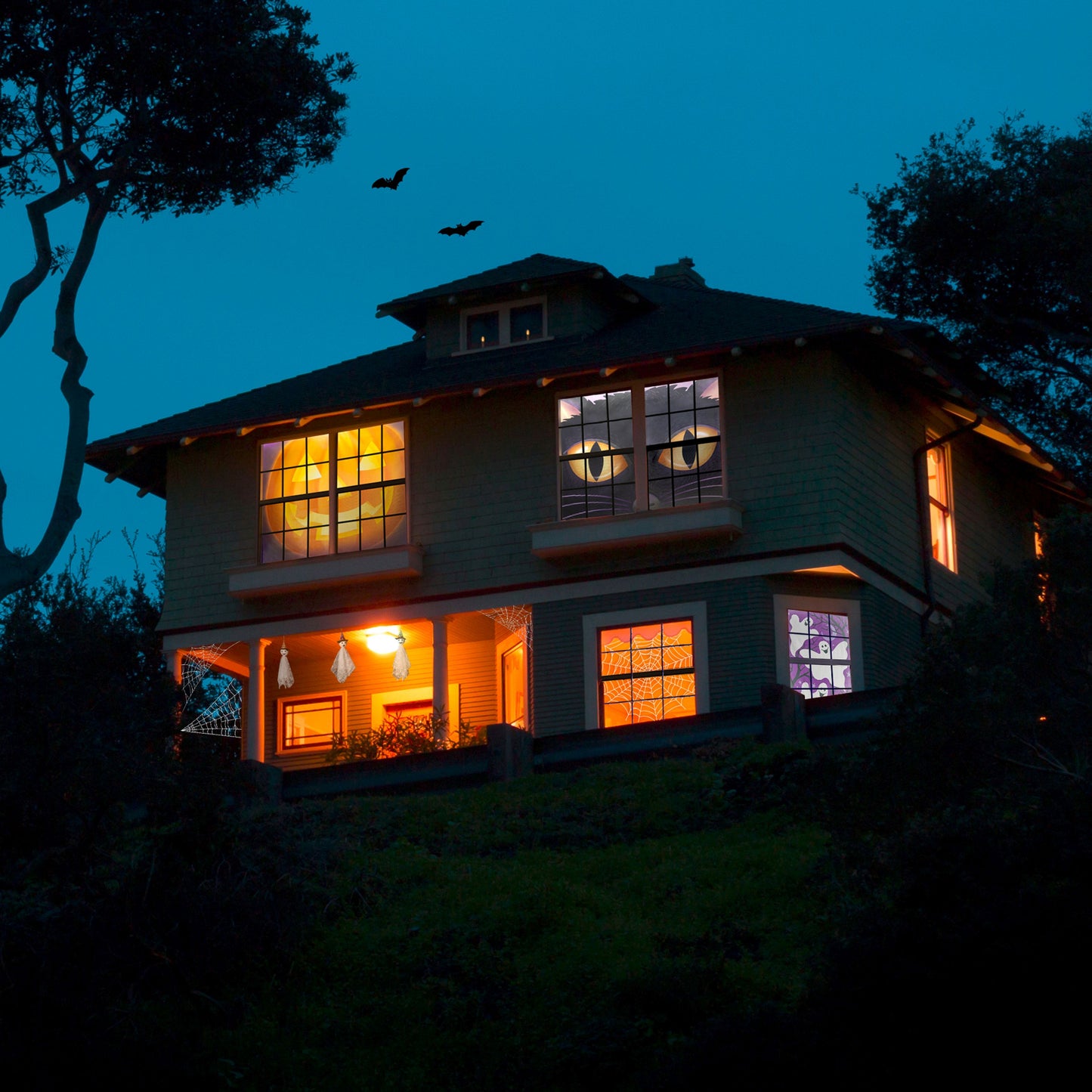 Jack O'Lantern Halloween Shade Scapes Window Decoration