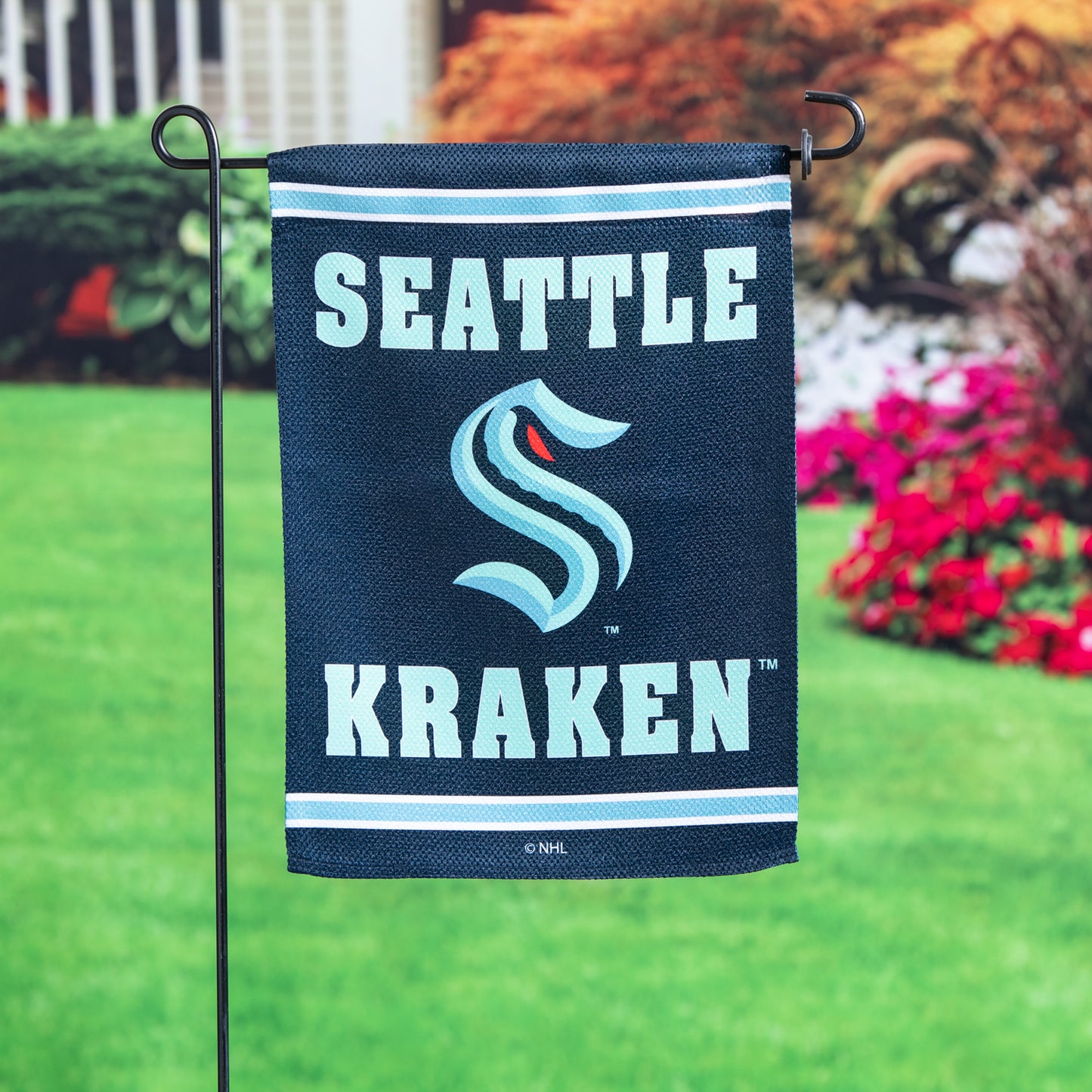 Seattle Kraken Double-Sided Garden Flag