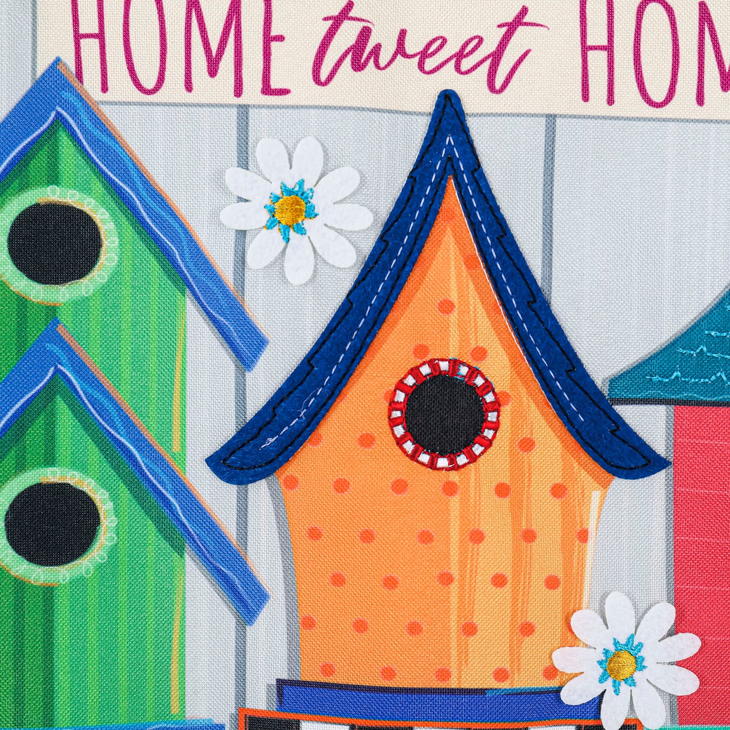 Ornate Birdhouses House Flag