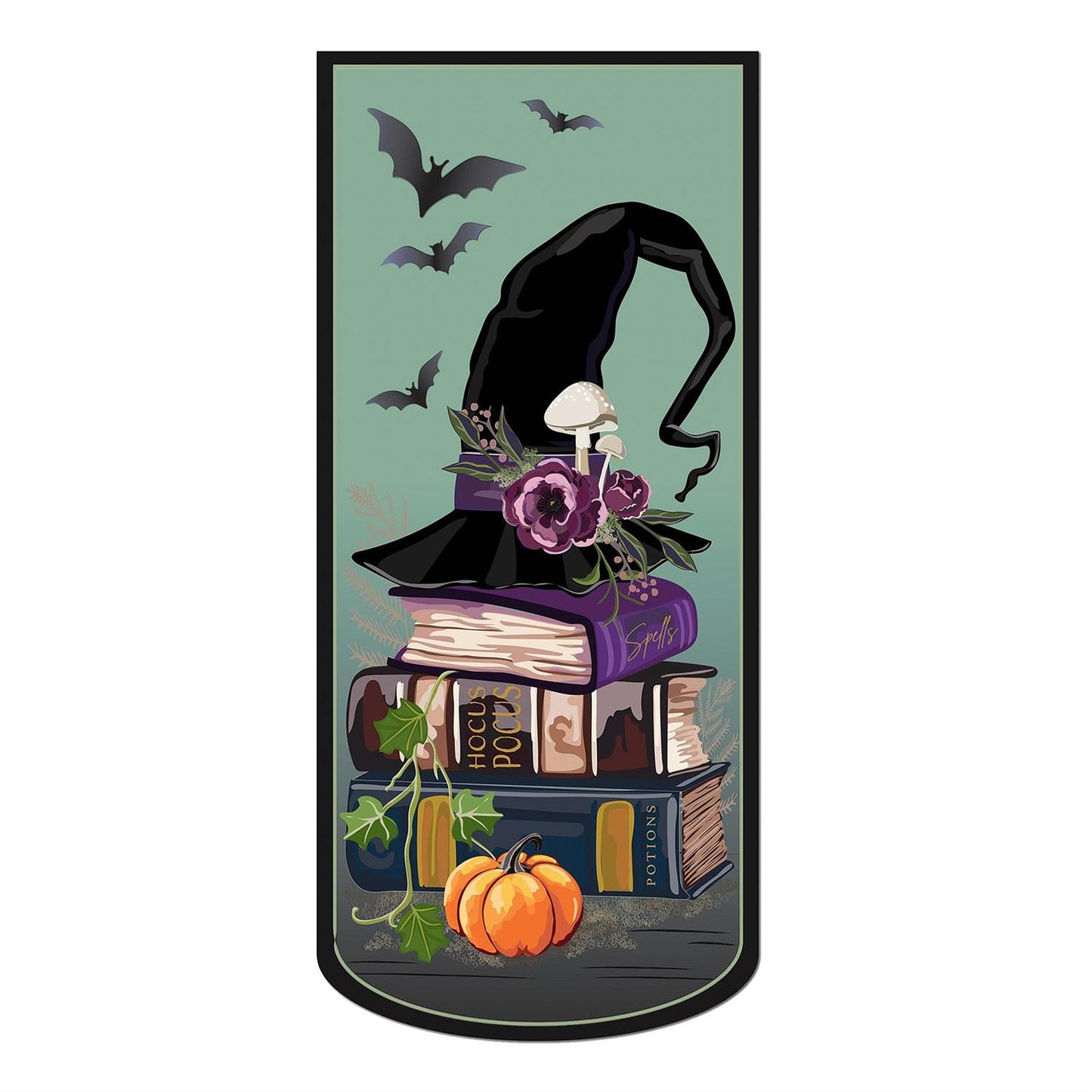 Hocus Pocus Everlasting Impressions Garden Flag; Polyester-Linen Blend