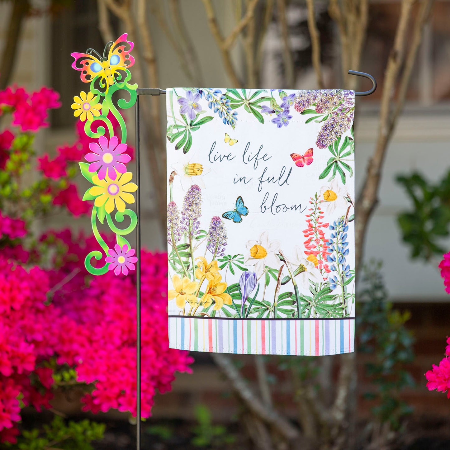Wildflowers and Butterflies Garden Flag