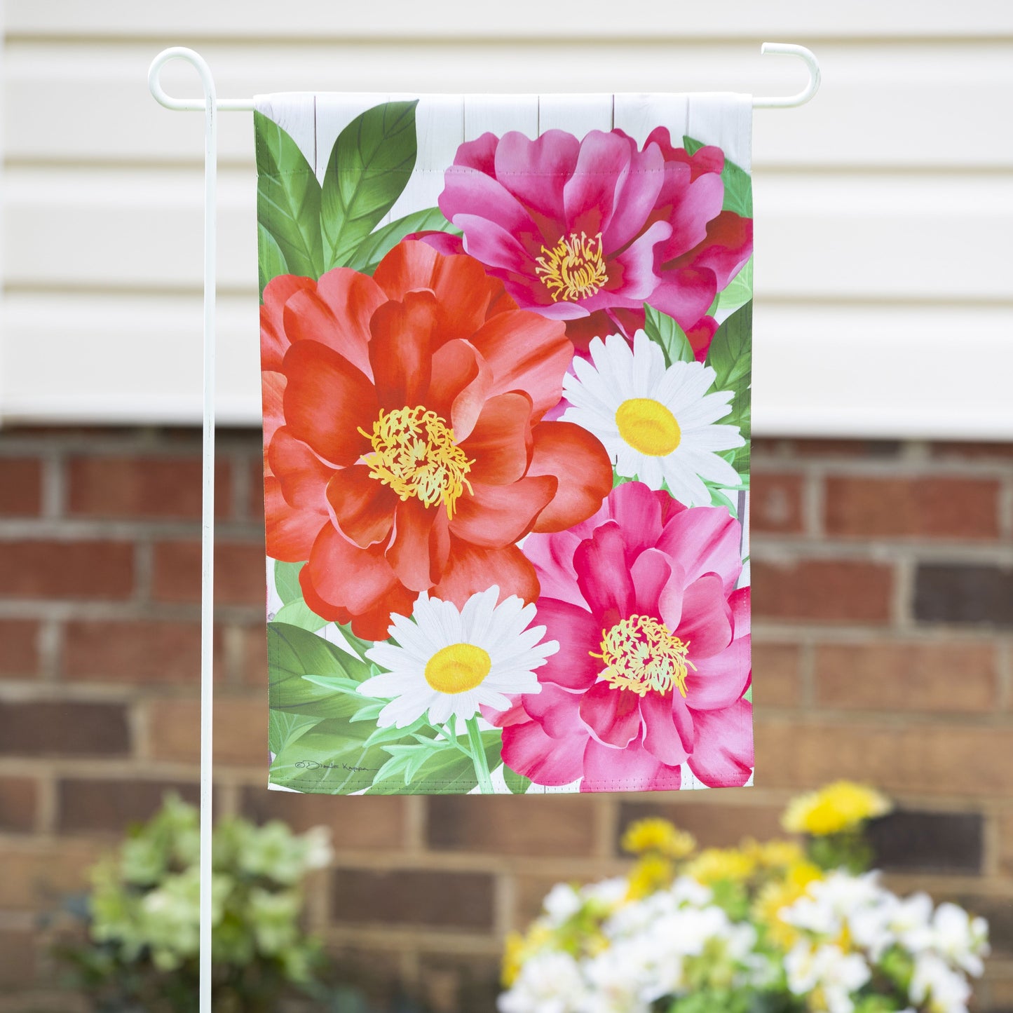 Blooming Garden Printed Suede Garden Flag; Polyester 12.5"x18"
