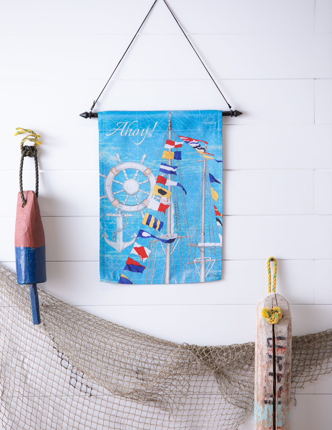 Nautical Flags Suede Garden Flag; Polyester 12.5"x18"