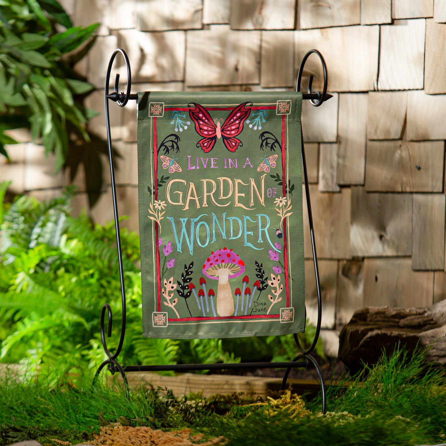 Garden of Wonder Garden Flag