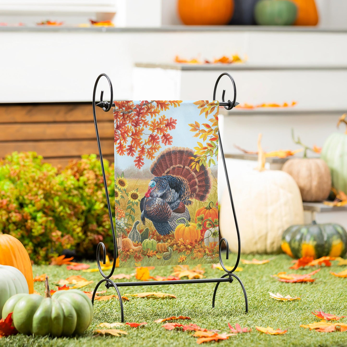 Harvest Garden Printed Suede Garden Flag; Polyester 12.5"x18"