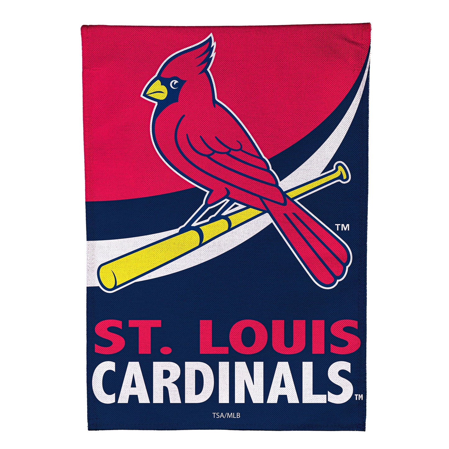 12.5"x18" St Louis Cardinals Double Sided Burlap Garden Flag