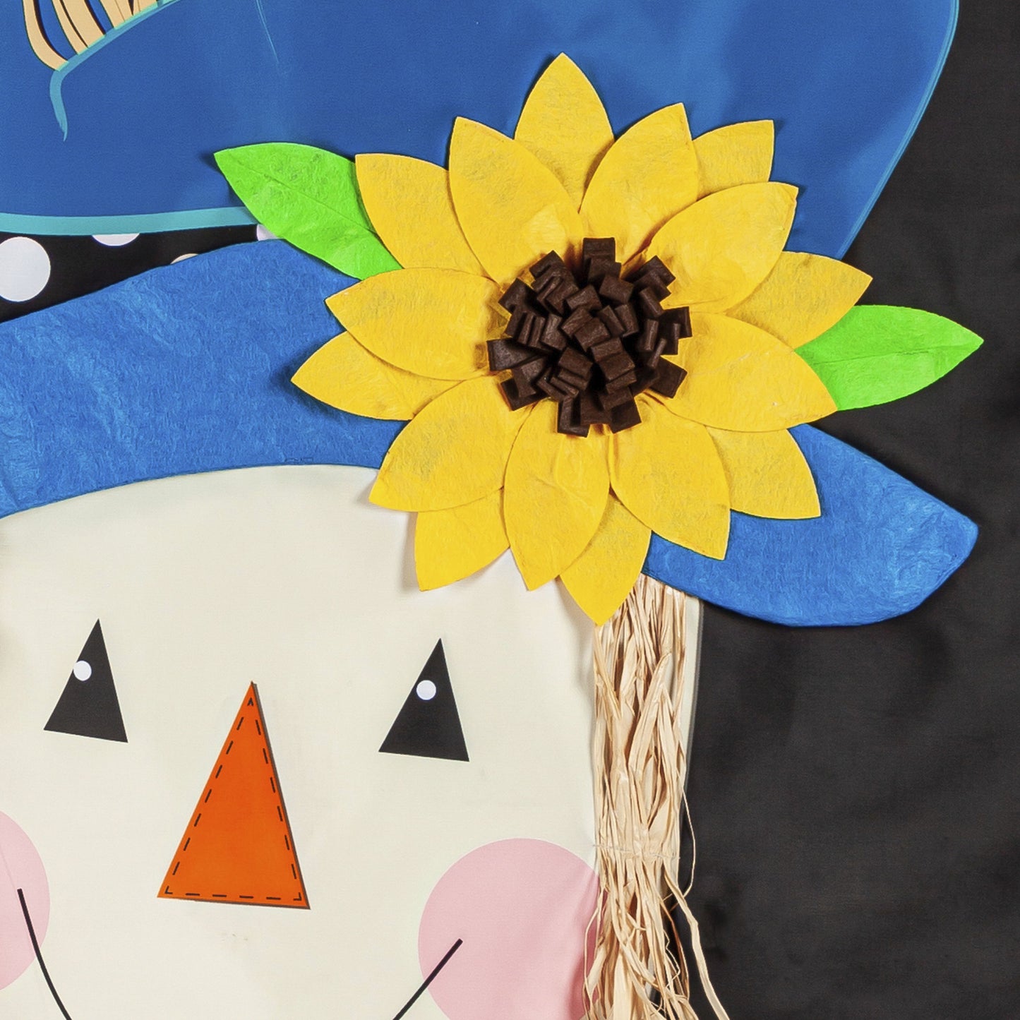 Scarecrow Friend Printed/Applique House Flag; Polyester 28"x44"