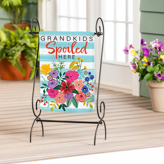 Grandkids Spoiled Here Garden Flag