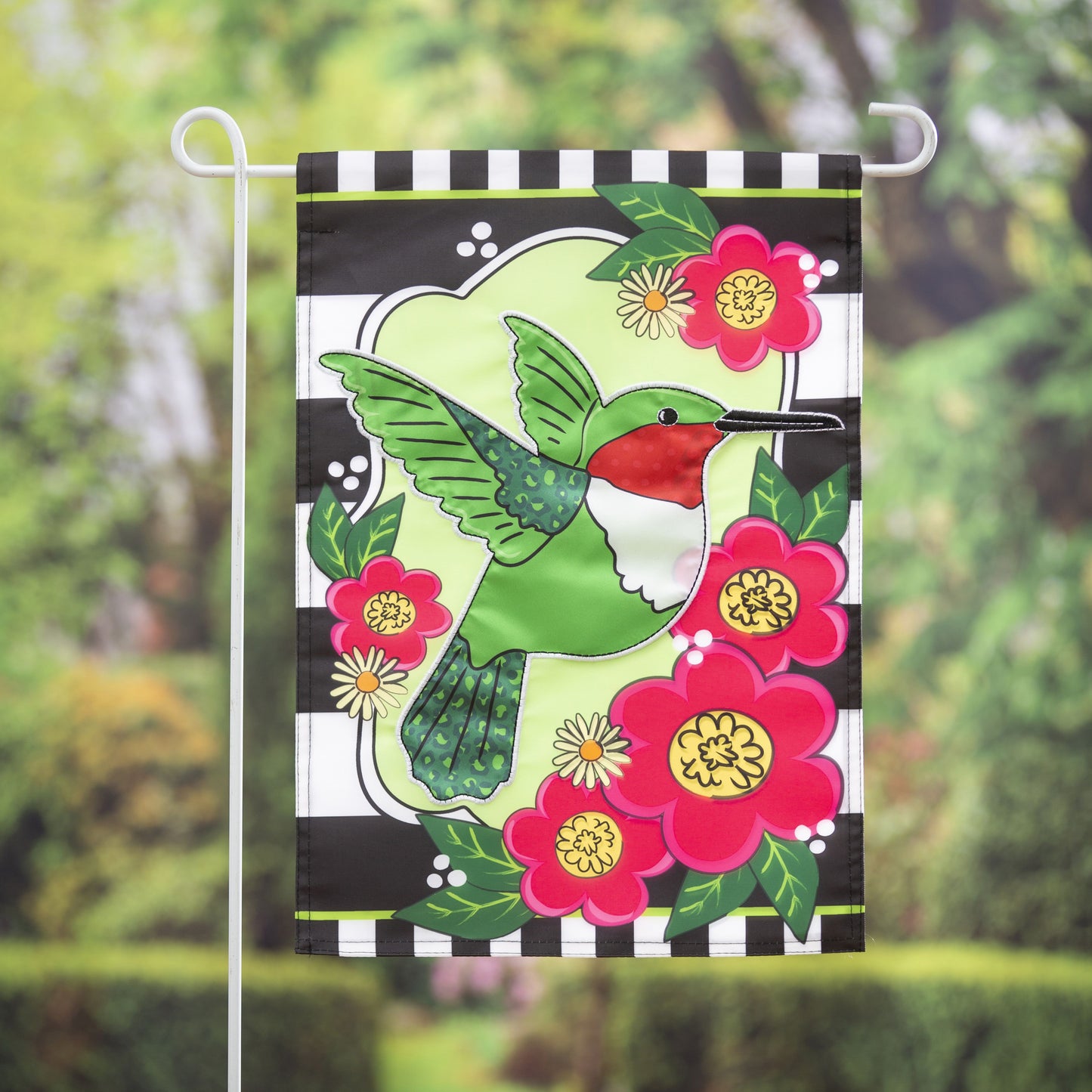 Bold Hummingbird Garden Flag