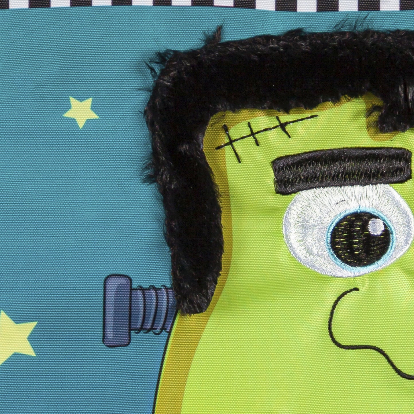 Franken-Monster Friend Printed/Applique Garden Flag; Polyester 12.5"x18"