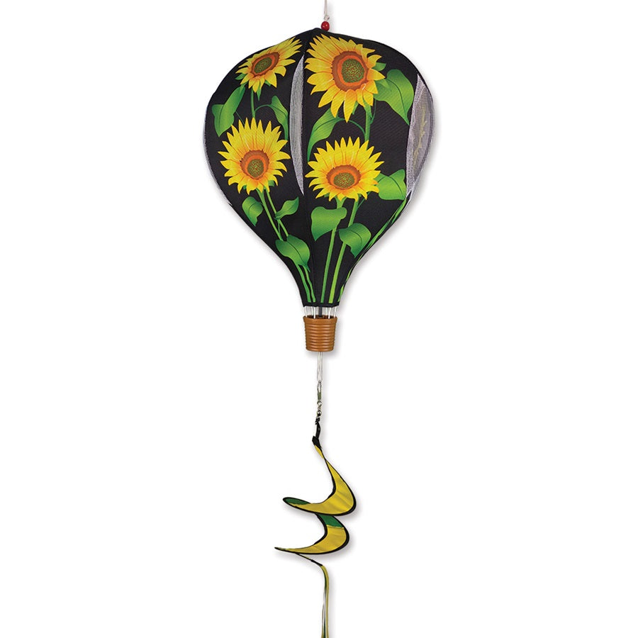 Sunflowers Hot Air Balloon Spinner Windsock