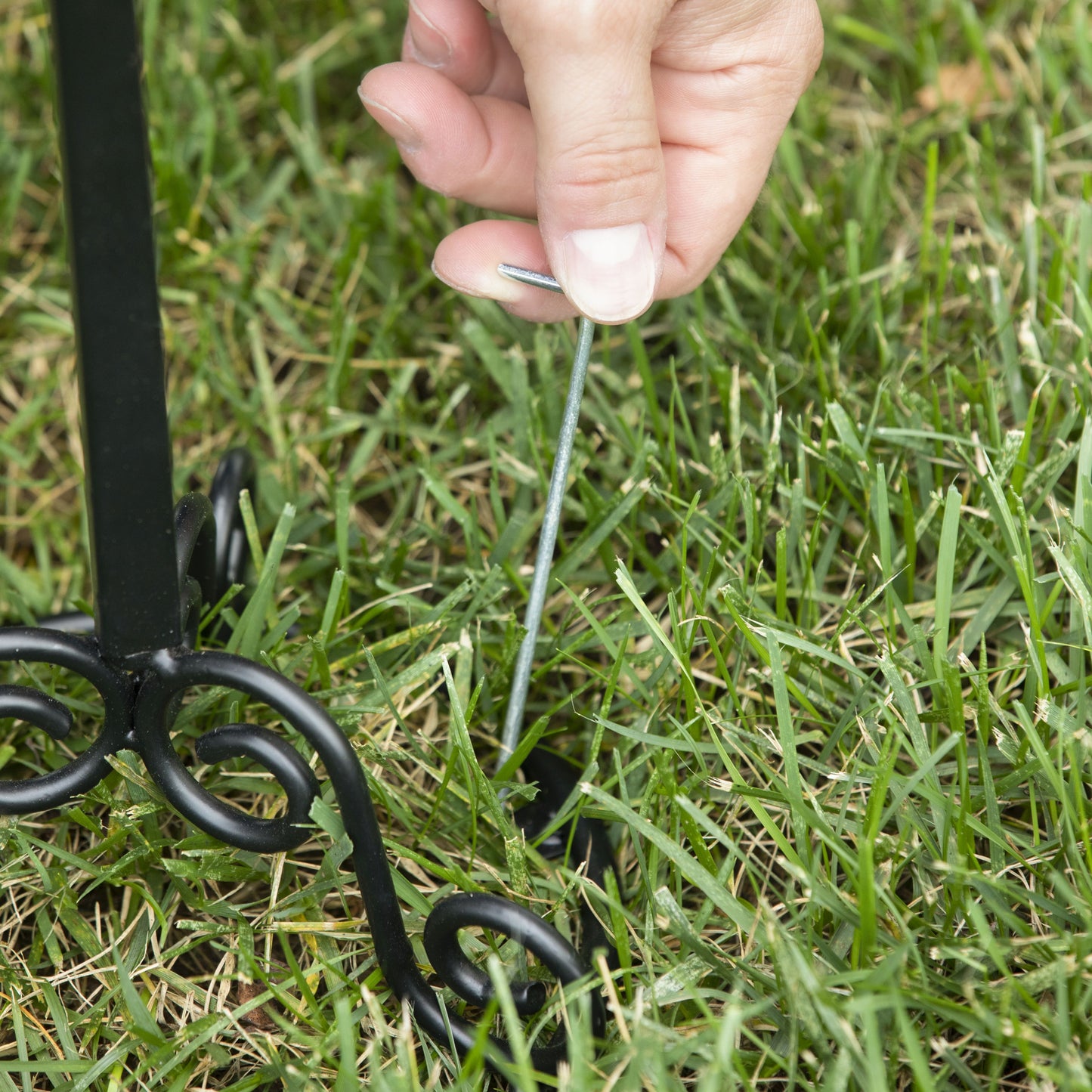 Decorative Black Metal Door Decor Hanger Stand