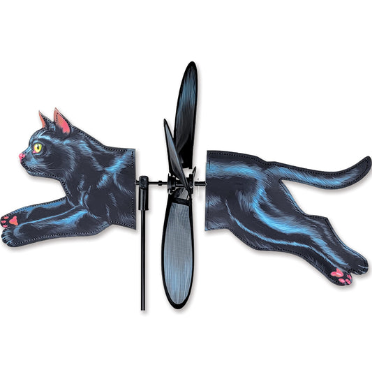 Black Cat Petite Yard Art Spinner