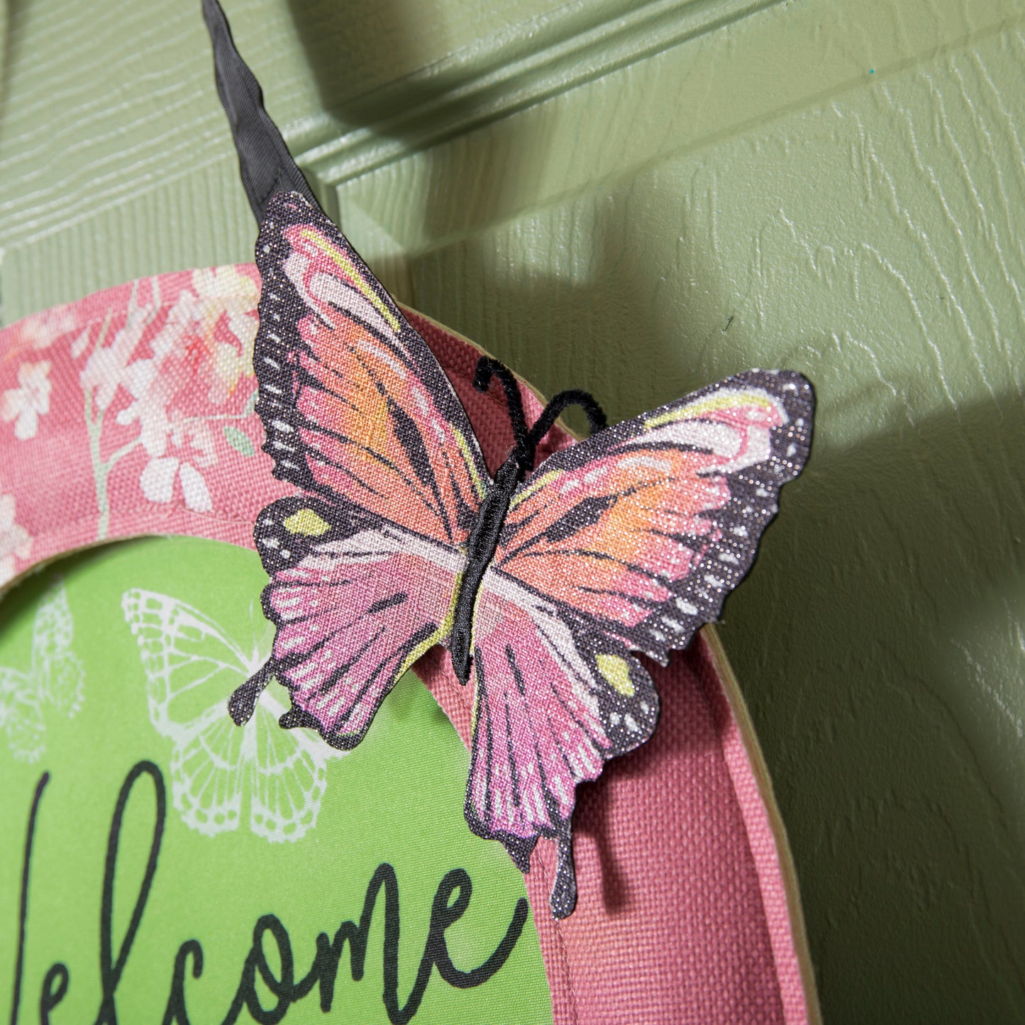 Welcome Friends Butterfly Door Hanger