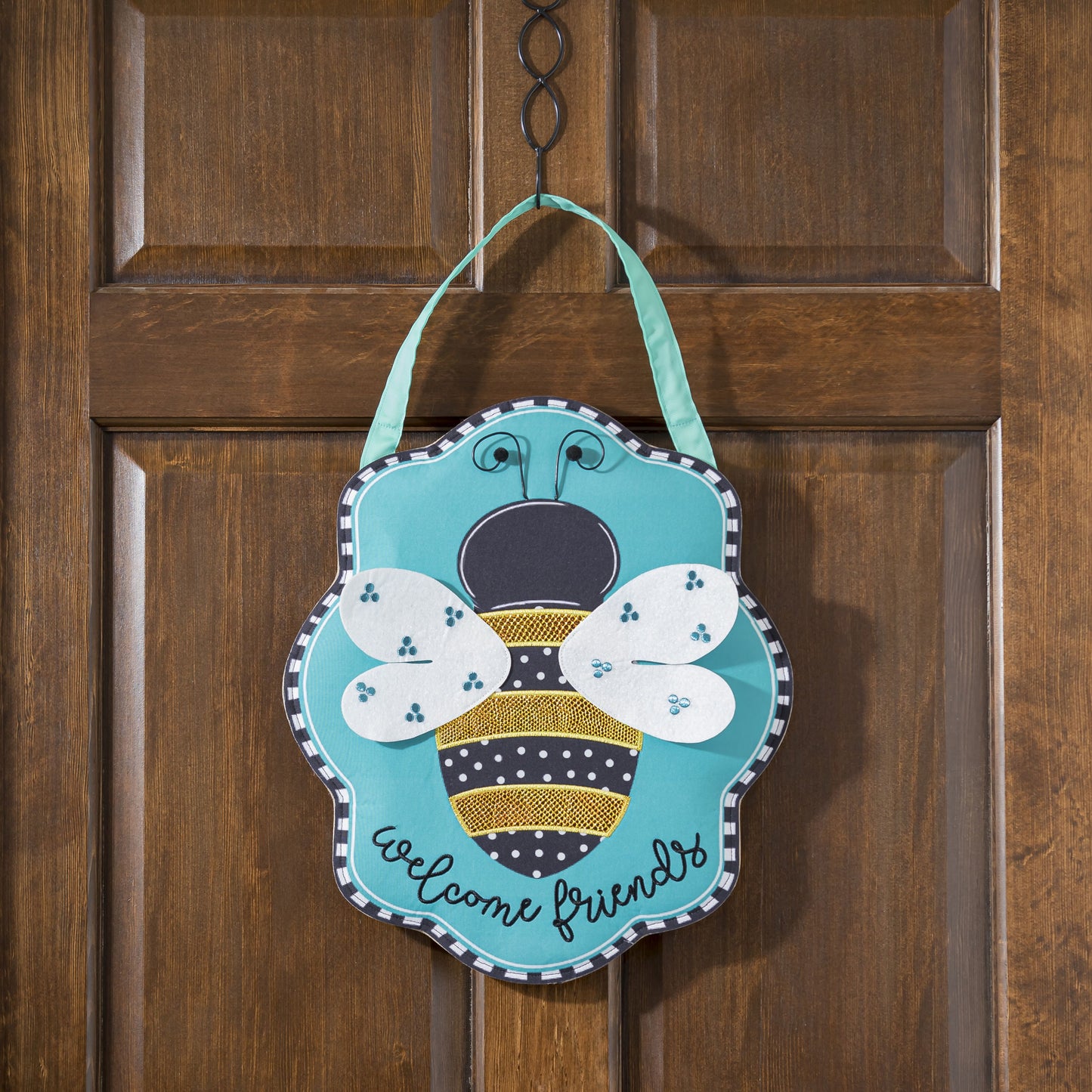 Buzzing Bee Welcome Door Hanger