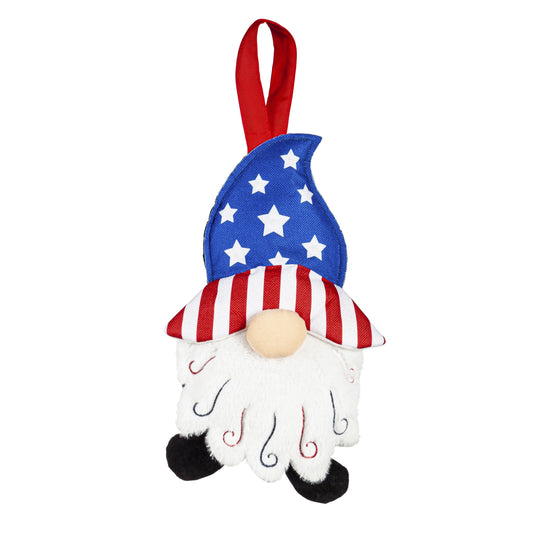 Patriotic Gnome Lit Door Decor Hanger