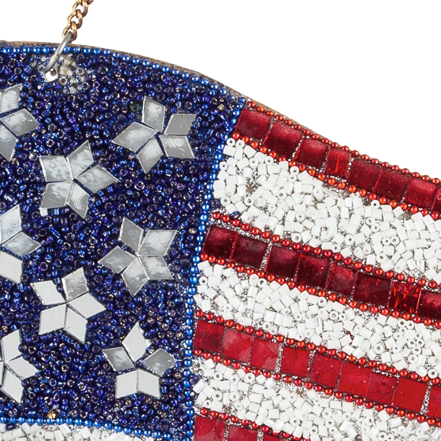 American Flag Beaded Wind Chime