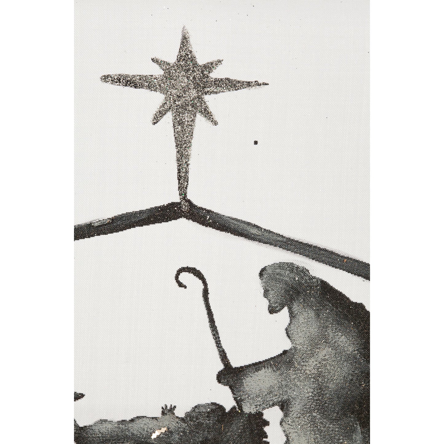 Nativity Scene Wood Framed Picture