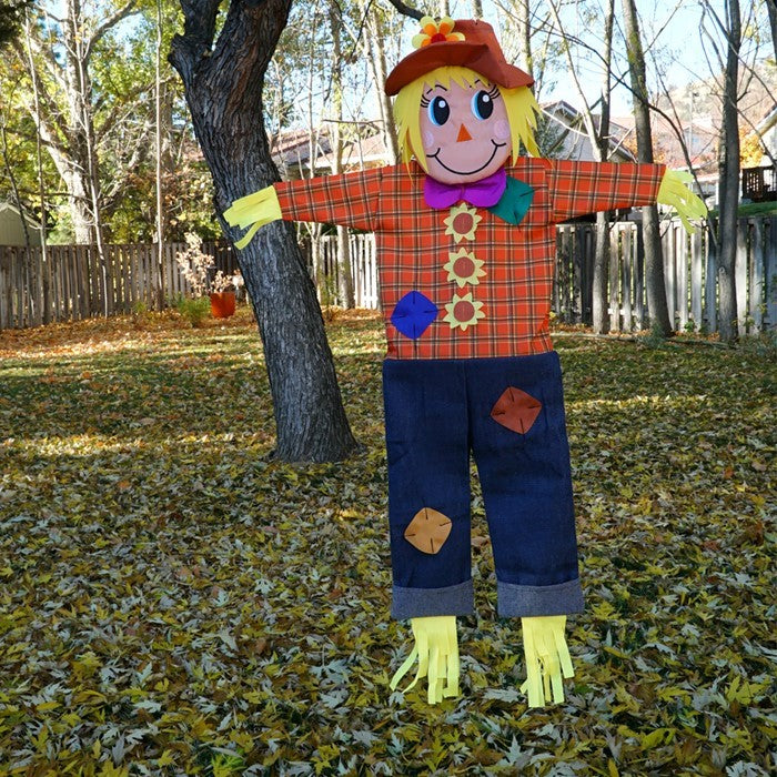 Autumn Scarecrow Wind Friend Windsock; Polyester