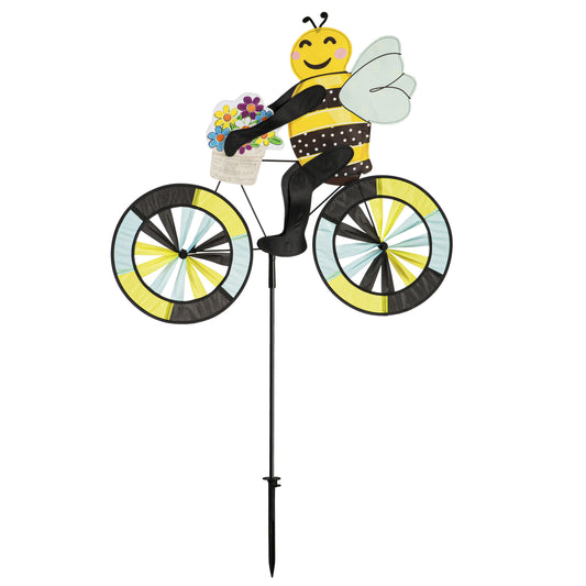 Buzzing Bee Bicycle Yard Art Spinner