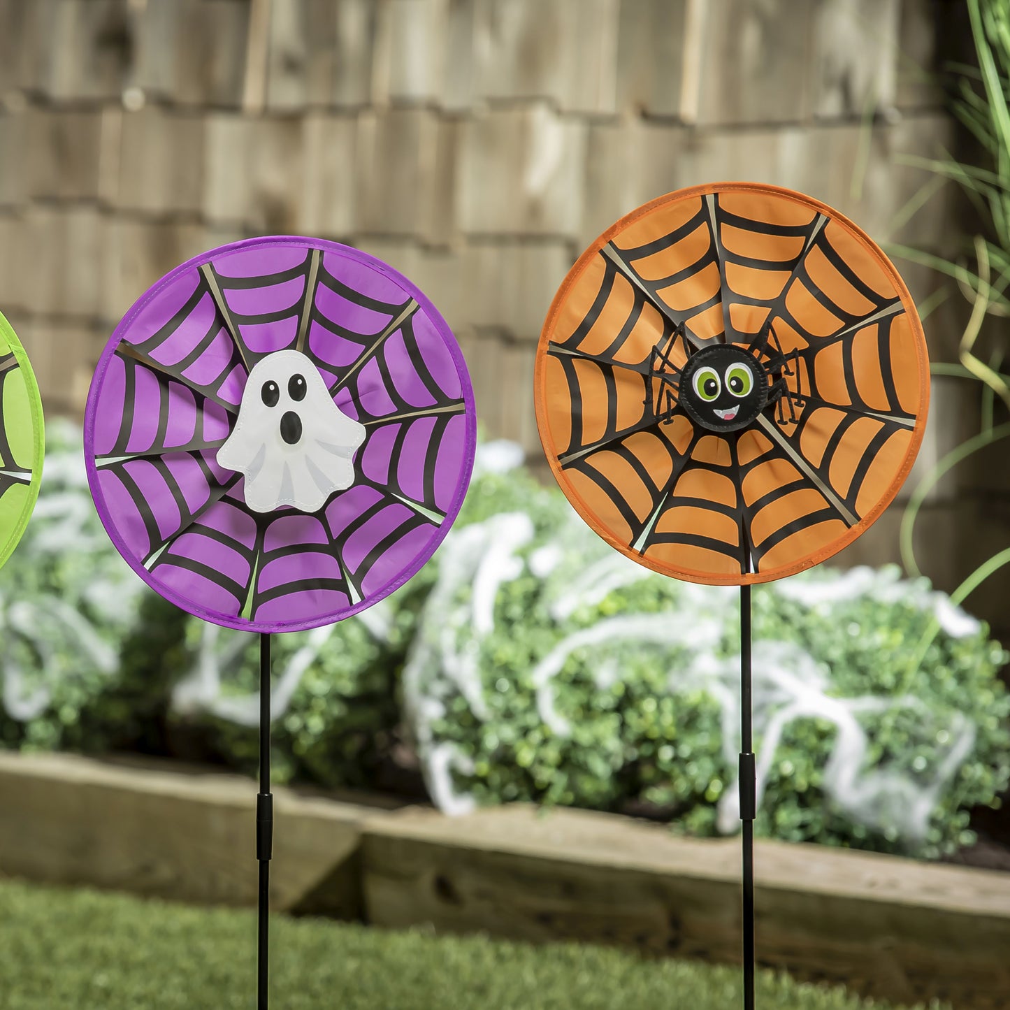 Mr.Spider Spiderweb Pinwheel Spinner; 12"ODx29.5"T