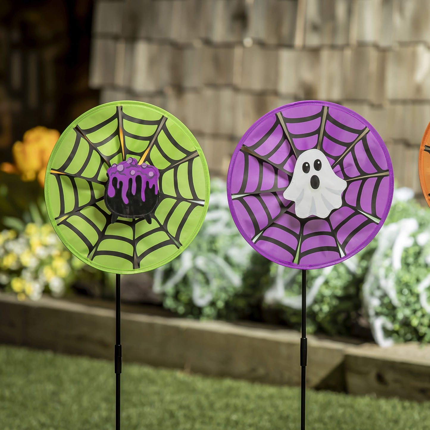 Ghost Pinwheel Spinner; 12"ODx29.5"T