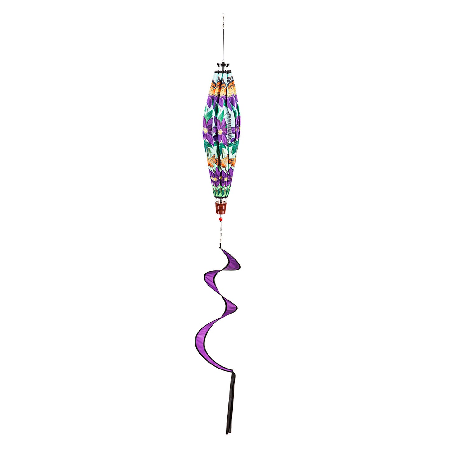 Home Clematis Hot Air Balloon Spinner; 55"L x 15" Diameter