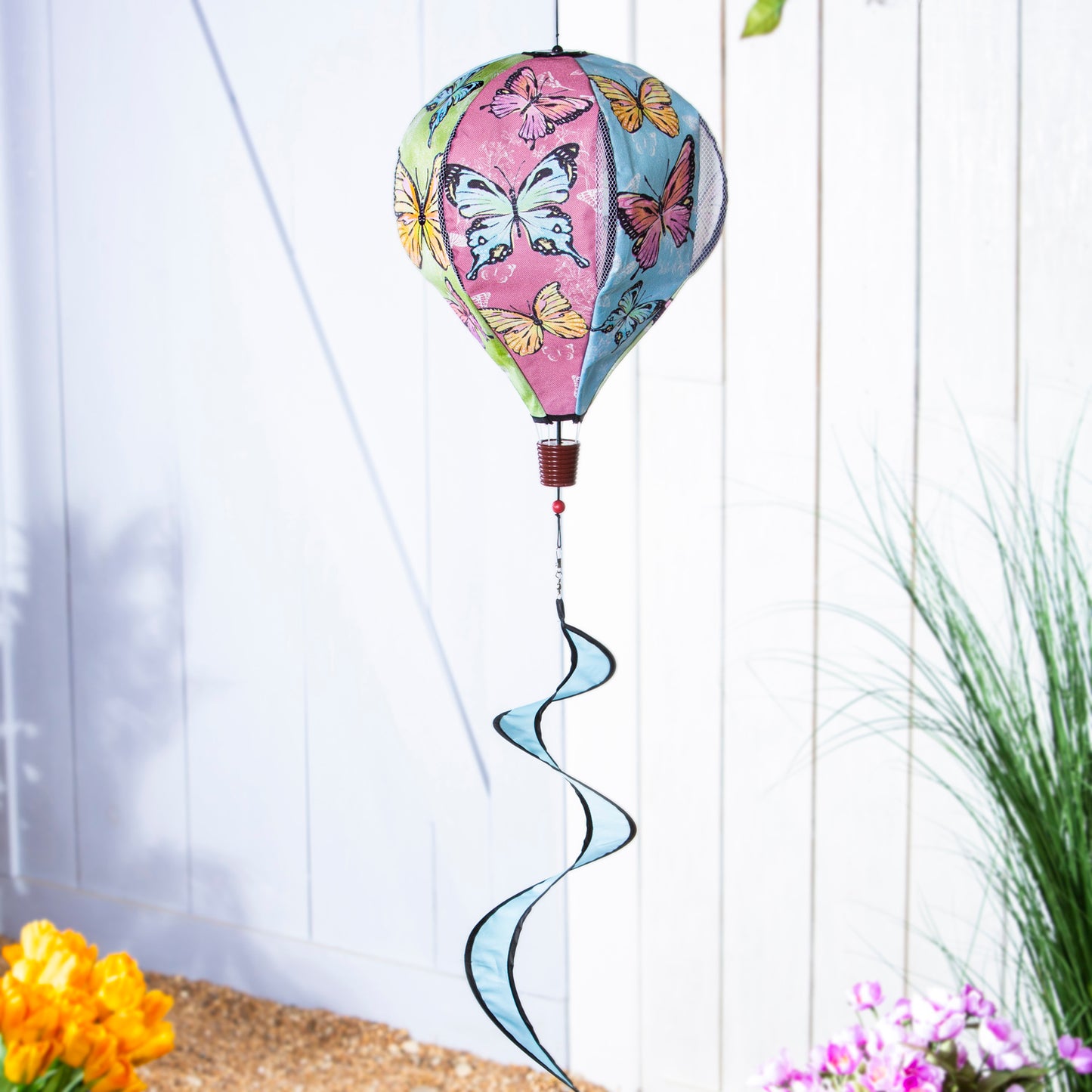 Butterfly Fields Hot Air Balloon Spinner; 55"Lx15" Wx15"D