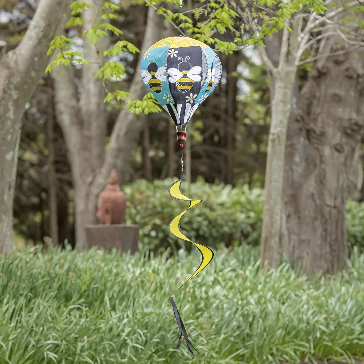 Buzzing Bee Hot Air Balloon Spinner; 55"L x 15" Diameter