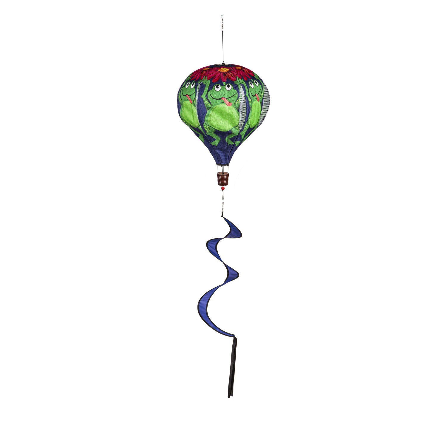 Jumping Frog Hot Air Balloon Spinner; 55"L x 15" Diameter