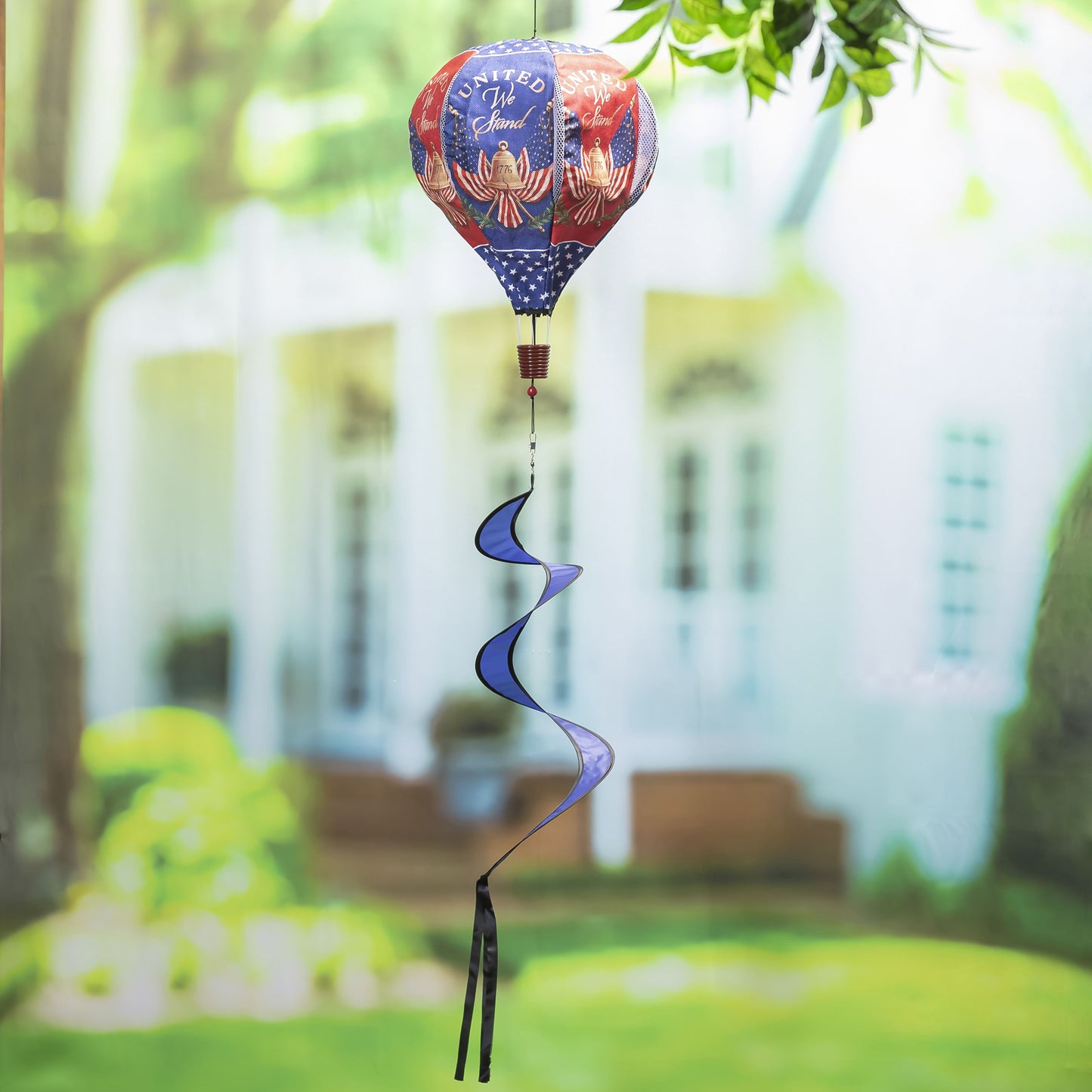 United We Stand Hot Air Balloon Spinner; 55"L x 15" Diameter