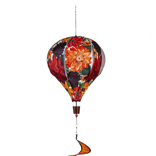 Fall Floral Home Sweet Home Hot Air Balloon Spinner; 55"L x 15" Diameter