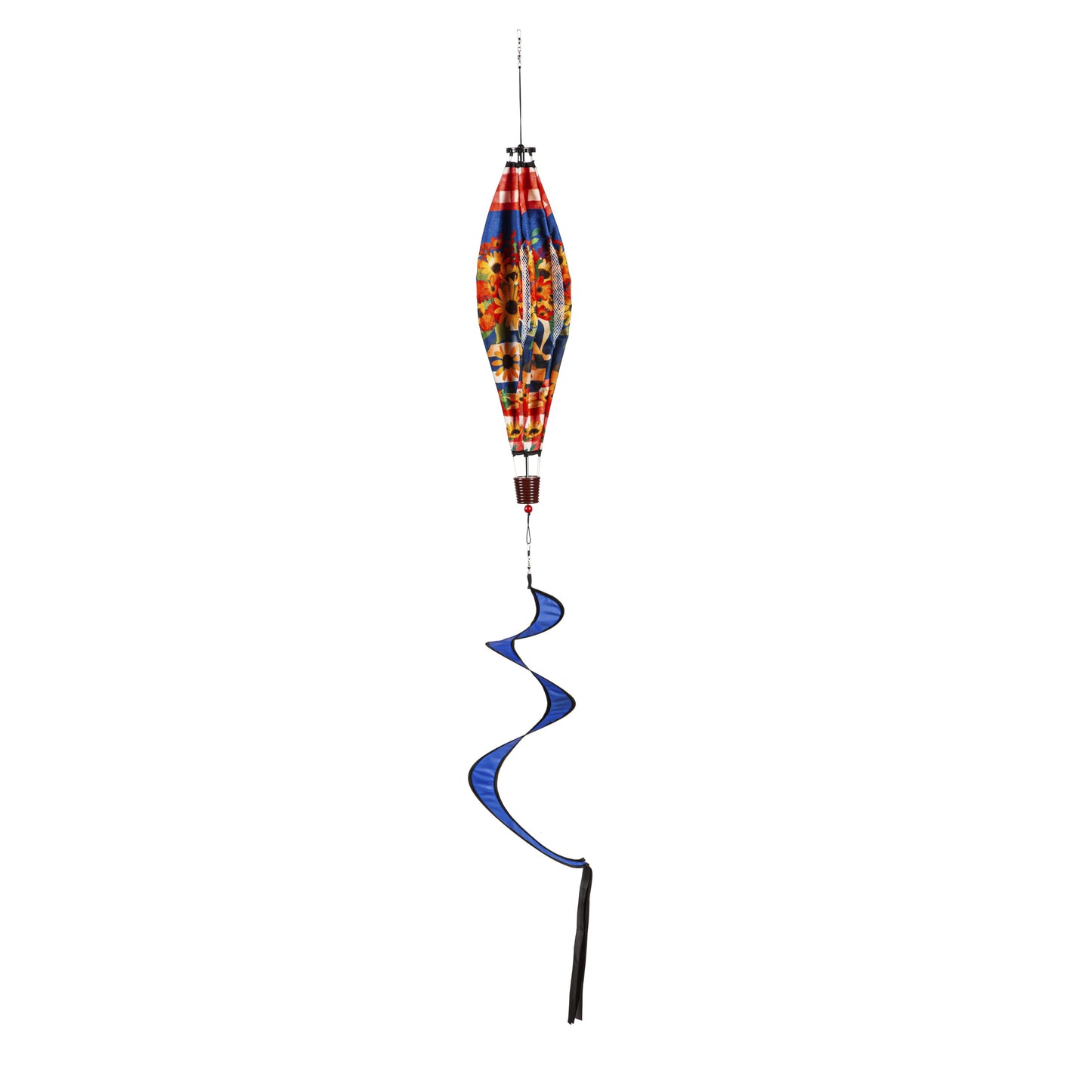 Blessed Floral Hot Air Balloon Spinner; 55"L x 15" Diameter