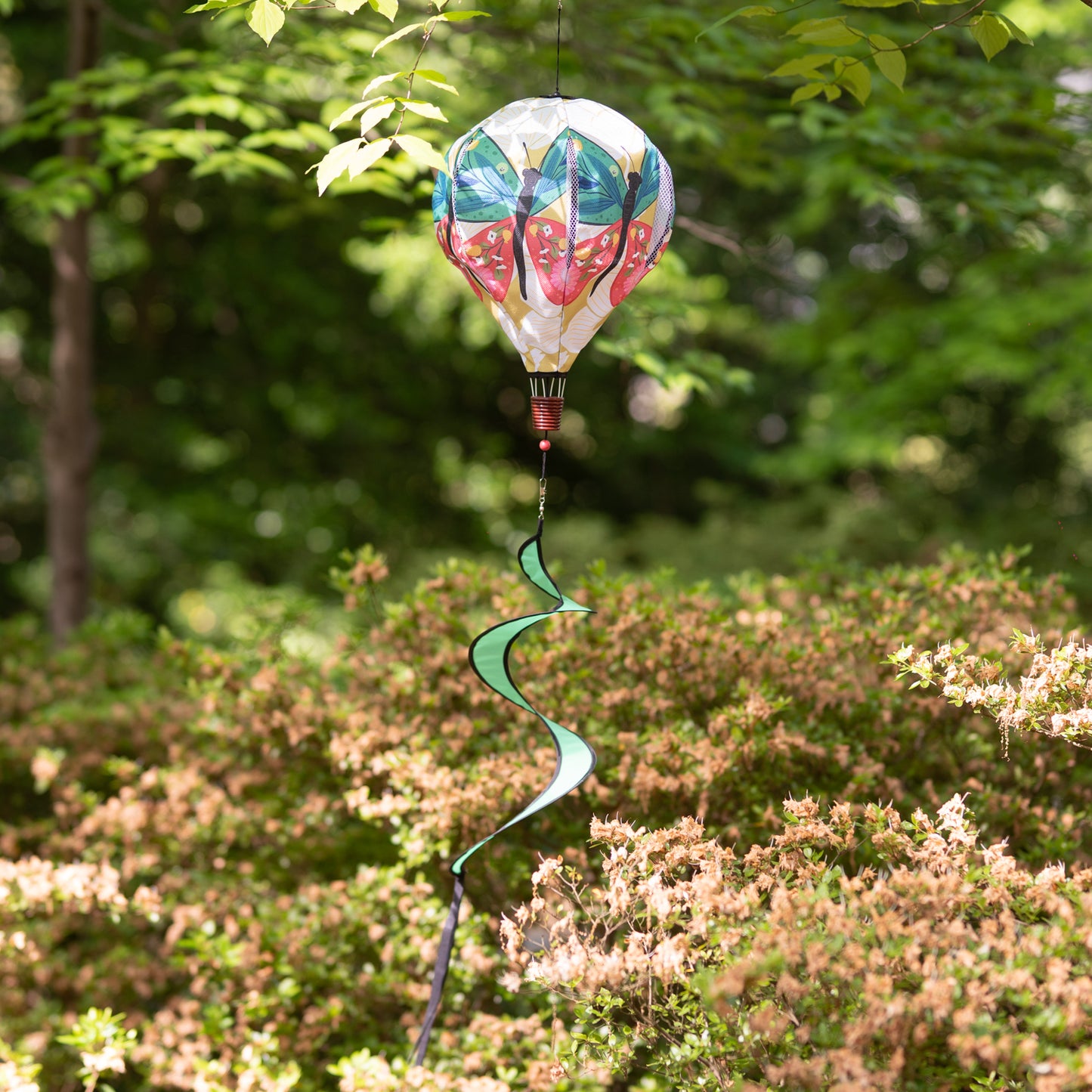 Folk Butterfly Hot Air Balloon Spinner; 55"L x 15" Diameter