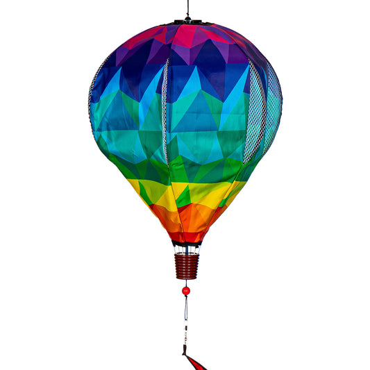 Spectrum Rainbow Hot Air Balloon Spinner Windsock