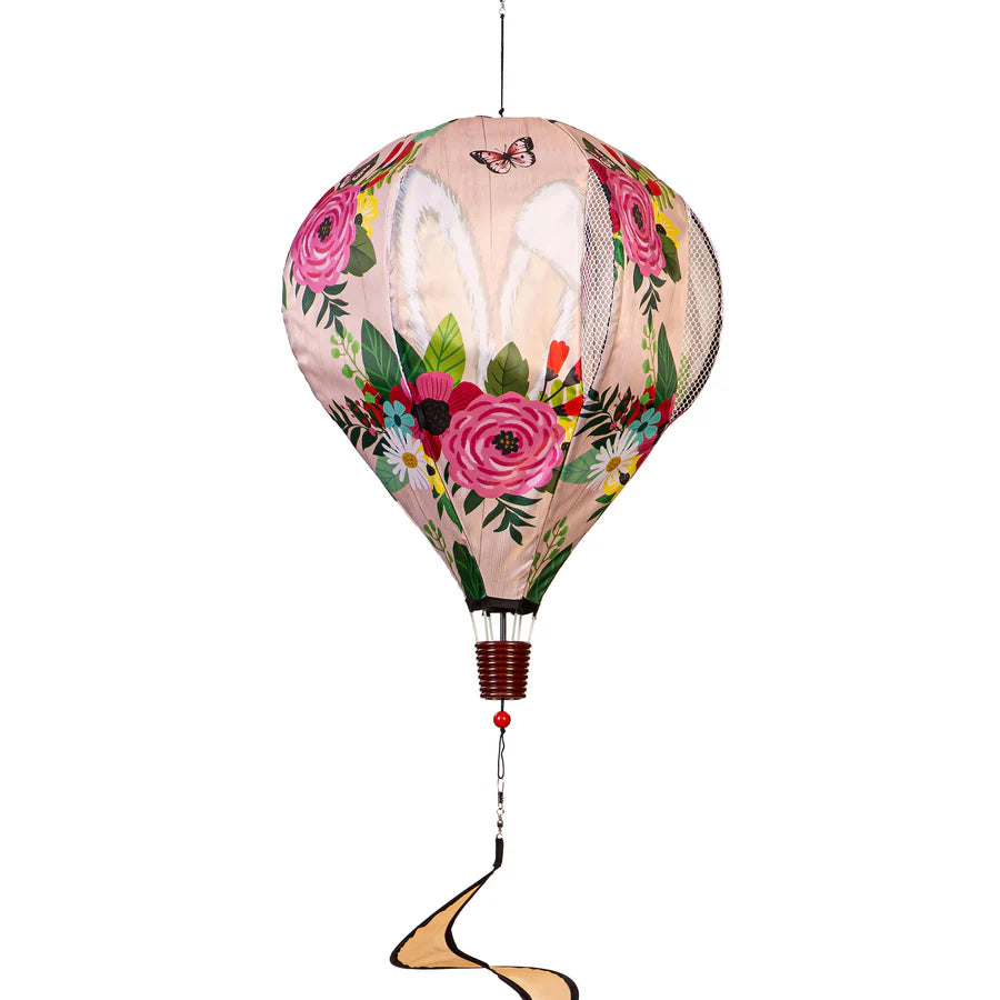 Every Bunny Welcome Hot Air Balloon Spinner; 55"L x 15" Diameter
