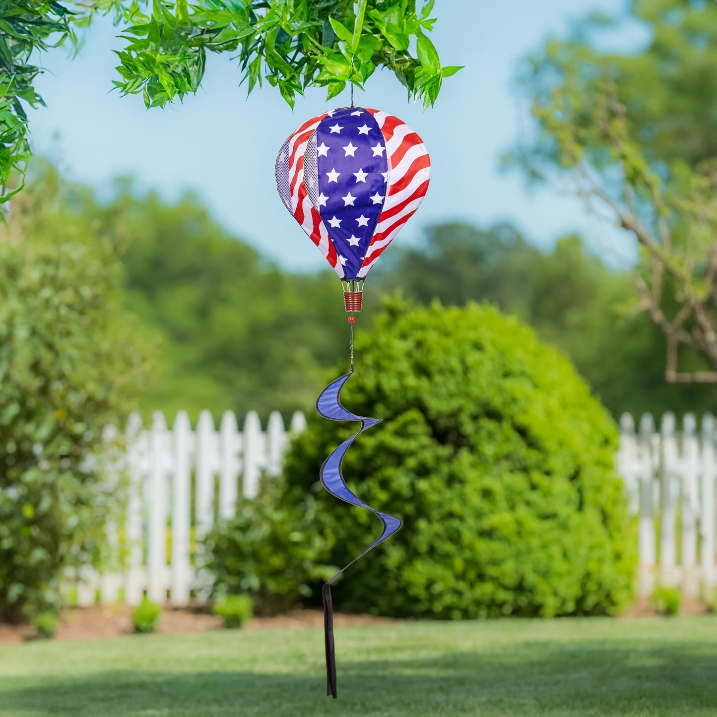 Stars & Stripes Hot Air Balloon Spinner Windsock