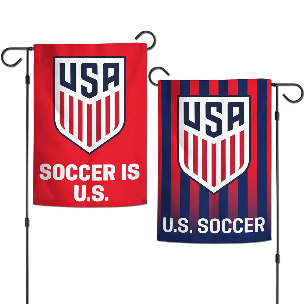 12.5"x18" US National Soccer Team 2-Sided Garden Flag; Polyester