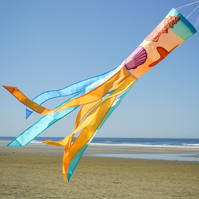 "Seashells" Applique Windsock