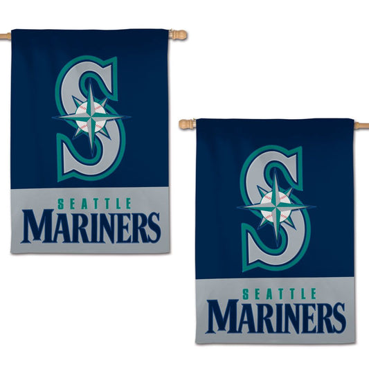 28"x40" Seattle Mariners Applique House Flag