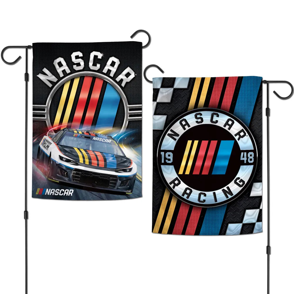 12.5"x18" NASCAR Logo 2-Sided Garden Flag; Polyester
