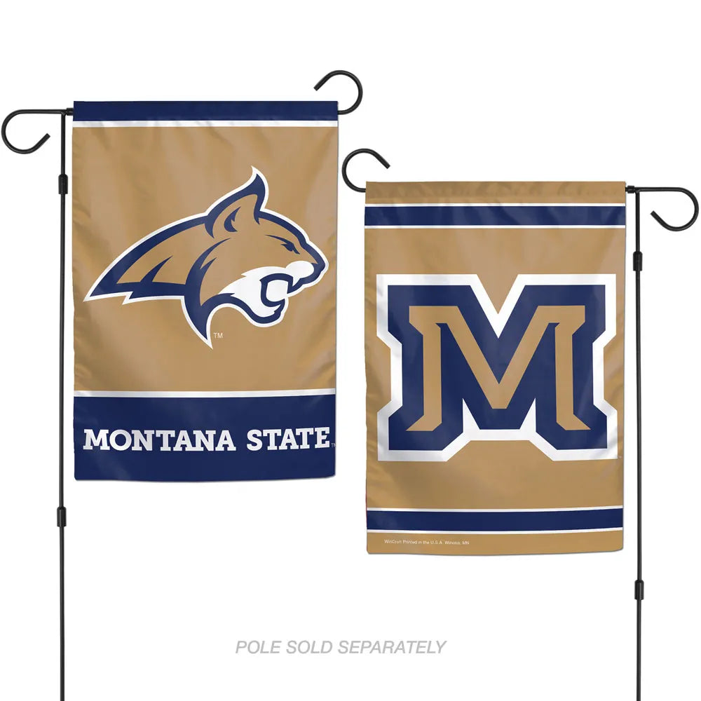 12.5"x18" Montana State University Bobcats 2-Sided Garden Flag; Polyester