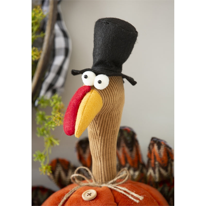 Plush Thanksgiving Turkey Table Decor
