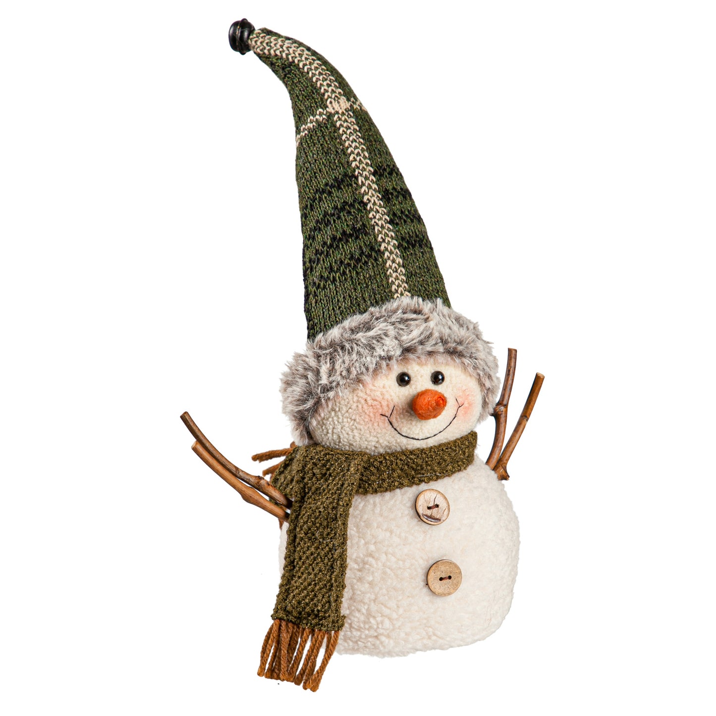 Winter Snowman Plush Table Decor